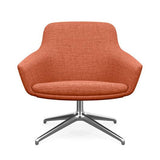 Gobi Midback Lounge Chair Midback Lounge Chair SitOnIt Fabric Color Zest Auto Return Frame Color Polished Aluminum