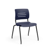 Grazie Four Leg Stack Chair Guest Chair, Cafe Chair, Stack Chair, Classroom Chairs KI Frame Color Black Shell Color Nordic 