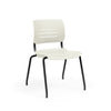 Grazie Four Leg Stack Chair Guest Chair, Cafe Chair, Stack Chair, Classroom Chairs KI Frame Color Black Shell Color Wet Sand 