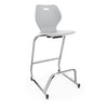 Intellect Wave Cafe Stool 30" | 3 Frame Colors Stools KI Frame Color Chrome Plastic Color Cool Grey 