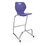 Intellect Wave Cafe Stool 30" | 3 Frame Colors Stools KI Frame Color Chrome Plastic Color Splash 