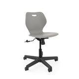Intellect Wave Task Chair | No Tilt or With Tilt | Glides or Casters Classroom Chairs KI With Tilt Casters Plastic Color Warm Grey