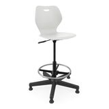 Intellect Wave Task Stool | Glides and Casters Stools SitOnIt 