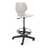 Intellect Wave Task Stool | Glides and Casters Stools SitOnIt 