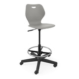 Intellect Wave Task Stool | Glides and Casters Stools SitOnIt 