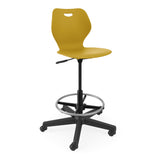 Intellect Wave Task Stool | Glides and Casters Stools SitOnIt 