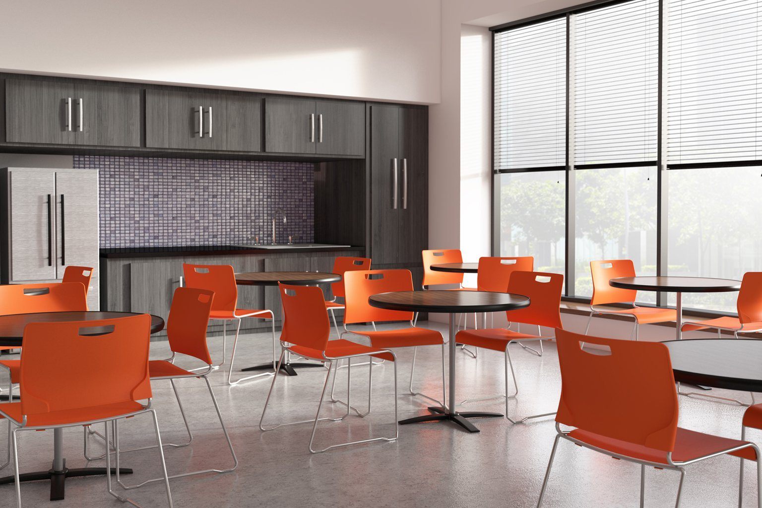 Kelley Chair by 9to5 Seating | High Density Stacking Cafe Chair, Stack Chair 9to5 Seating 