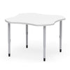 KI Ruckus Activity Clover Shaped Table | Fixed or Height Adjustable Student Desk KI 