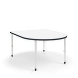 KI Ruckus Activity D-Shaped Table | Fixed or Height Adjustable Student Desk KI 