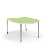 KI Ruckus Activity D-Shaped Table | Fixed or Height Adjustable Student Desk KI 