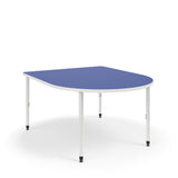 KI Ruckus Activity D-Shaped Table | Fixed or Height Adjustable Student Desk KI 