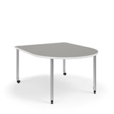 KI Ruckus Activity D-Shaped Table | Fixed or Height Adjustable Student Desk KI 