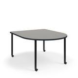 KI Ruckus Activity D-Shaped Table | Fixed or Height Adjustable Student Desk KI 