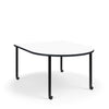 KI Ruckus Activity D-Shaped Table | Fixed or Height Adjustable Student Desk KI 