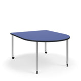 KI Ruckus Activity D-Shaped Table | Fixed or Height Adjustable Student Desk KI 