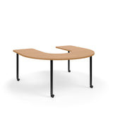 KI Ruckus Activity Horseshoe Shaped Table | Fixed or Height Adjustable Student Desk KI 