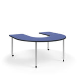 KI Ruckus Activity Horseshoe Shaped Table | Fixed or Height Adjustable Student Desk KI 