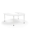 KI Ruckus Activity Horseshoe Shaped Table | Fixed or Height Adjustable Student Desk KI 