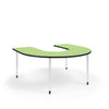 KI Ruckus Activity Horseshoe Shaped Table | Fixed or Height Adjustable Student Desk KI 