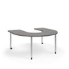 KI Ruckus Activity Horseshoe Shaped Table | Fixed or Height Adjustable Student Desk KI 