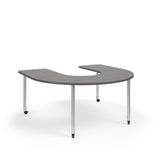 KI Ruckus Activity Horseshoe Shaped Table | Fixed or Height Adjustable Student Desk KI 