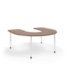 KI Ruckus Activity Horseshoe Shaped Table | Fixed or Height Adjustable Student Desk KI 