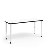 KI Ruckus Activity Rectangle Table | Fixed or Adjustable Height | Round Corners Student Desk KI 