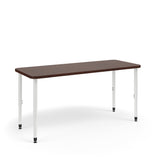 KI Ruckus Activity Rectangle Table | Fixed or Adjustable Height | Round Corners Student Desk KI 