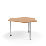 KI Ruckus Activity Sprocket Shaped Table | Fixed or Height Adjustable Student Desk KI 