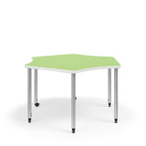 KI Ruckus Activity Sprocket Shaped Table | Fixed or Height Adjustable Student Desk KI 