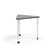 KI Ruckus Post-Leg Desk | Fixed or Height Adjustable | E-Triangle Shape Student Desk KI 