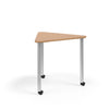 KI Ruckus Post-Leg Desk | Fixed or Height Adjustable | E-Triangle Shape Student Desk KI 