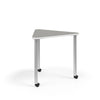 KI Ruckus Post-Leg Desk | Fixed or Height Adjustable | E-Triangle Shape Student Desk KI 