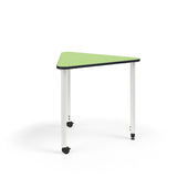 KI Ruckus Post-Leg Desk | Fixed or Height Adjustable | E-Triangle Shape Student Desk KI 