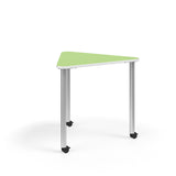 KI Ruckus Post-Leg Desk | Fixed or Height Adjustable | E-Triangle Shape Student Desk KI 