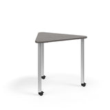 KI Ruckus Post-Leg Desk | Fixed or Height Adjustable | E-Triangle Shape Student Desk KI 