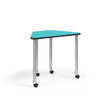 KI Ruckus Post-Leg Desk | Fixed or Height Adjustable | Oddquad Shape Student Desk KI 