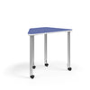 KI Ruckus Post-Leg Desk | Fixed or Height Adjustable | Oddquad Shape Student Desk KI 