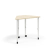 KI Ruckus Post-Leg Desk | Fixed or Height Adjustable | Oddquad Shape Student Desk KI 