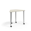 KI Ruckus Post-Leg Desk | Fixed or Height Adjustable | Oddquad Shape Student Desk KI 