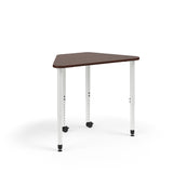 KI Ruckus Post-Leg Desk | Fixed or Height Adjustable | Oddquad Shape Student Desk KI 