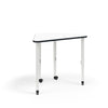 KI Ruckus Post-Leg Desk | Fixed or Height Adjustable | Oddquad Shape Student Desk KI 