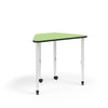 KI Ruckus Post-Leg Desk | Fixed or Height Adjustable | Oddquad Shape Student Desk KI 