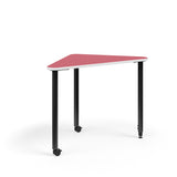 KI Ruckus Post-Leg Desk | Fixed or Height Adjustable | R-Triangle Shape Student Desk KI 