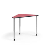 KI Ruckus Post-Leg Desk | Fixed or Height Adjustable | R-Triangle Shape Student Desk KI 