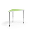 KI Ruckus Post-Leg Desk | Fixed or Height Adjustable | R-Triangle Shape Student Desk KI 