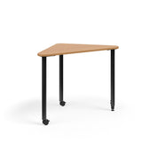 KI Ruckus Post-Leg Desk | Fixed or Height Adjustable | R-Triangle Shape Student Desk KI 