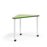 KI Ruckus Post-Leg Desk | Fixed or Height Adjustable | R-Triangle Shape Student Desk KI 