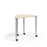 KI Ruckus Post-Leg Desk | Fixed or Height Adjustable | Trapezoid Shape Student Desk KI 