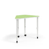 KI Ruckus Post-Leg Desk | Fixed or Height Adjustable | Trapezoid Shape Student Desk KI 